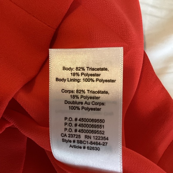 BABATON Patricio Mini Dress Womens 8 Red A-Line Silhouette Career Luxury Classic - Picture 11 of 16